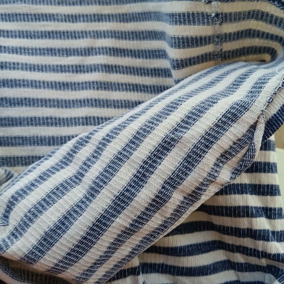 Girls 8 Vintage 1950's Scout-Tex Striped Turtleneck Gym Top All Cotton Distress - Picture 11 of 11